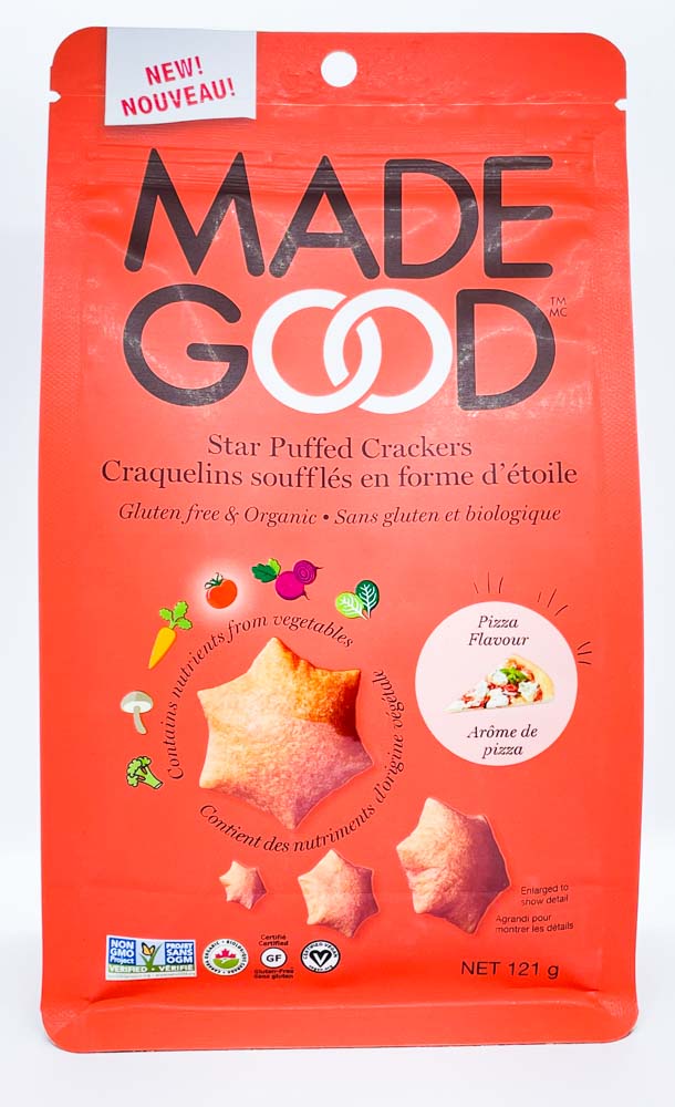 Made Good Star Puffed Crackers - Pizza Flavour (121g) - Lifestyle Markets