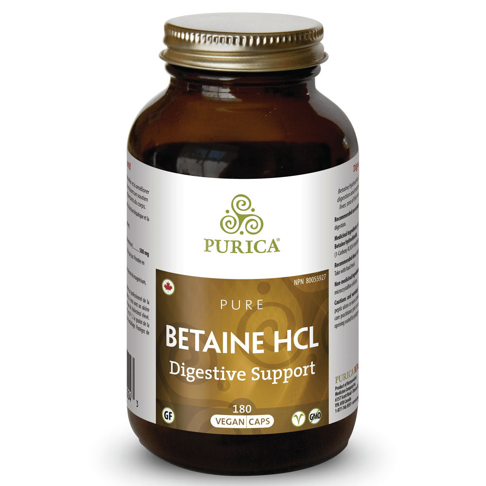 Purica Betaine HCL (180 VCaps) - Lifestyle Markets