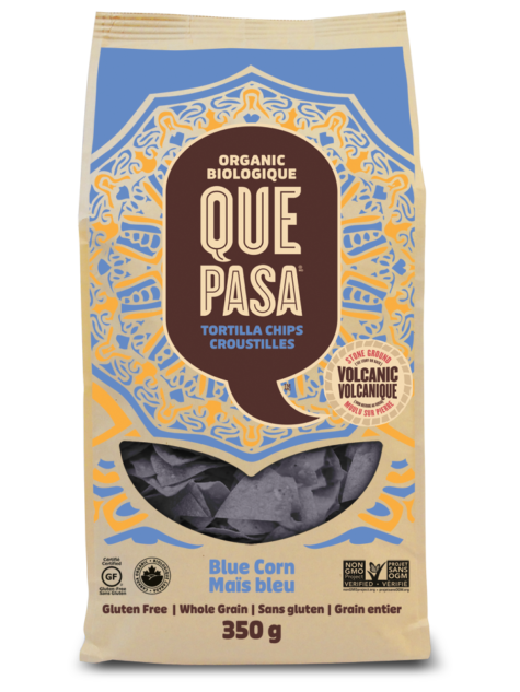 Que Pasa Organic Tortilla Chips - Blue Corn (350g) - Lifestyle Markets