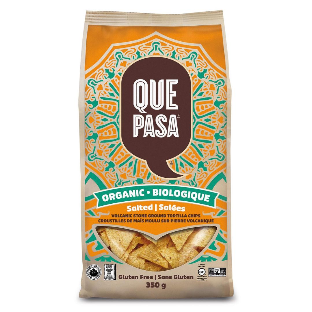 Que Pasa Organic Tortilla Chips - Salted (350g) - Lifestyle Markets