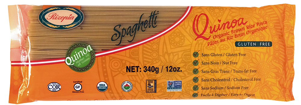 Rizopia Food Products Organic Quinoa Brown Rice Spaghetti (340g) - Lifestyle Markets