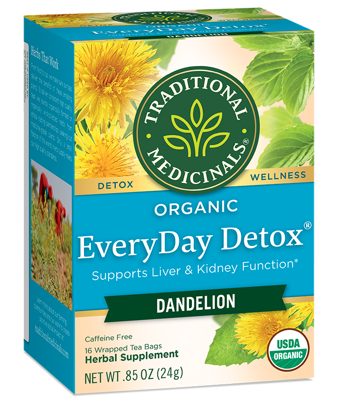 Traditional Medicinals Everyday Detox with Dandelion Tea (16 Bags) - Lifestyle Markets