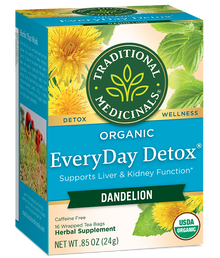Traditional Medicinals Everyday Detox with Dandelion Tea (16 Bags) - Lifestyle Markets