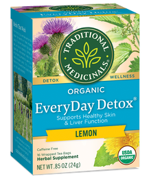 Traditional Medicinals Everyday Detox Lemon Tea (16 Bags) - Lifestyle Markets