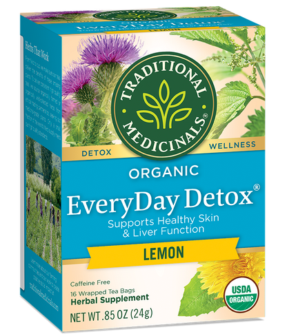 Traditional Medicinals Everyday Detox Lemon Tea (16 Bags) - Lifestyle Markets