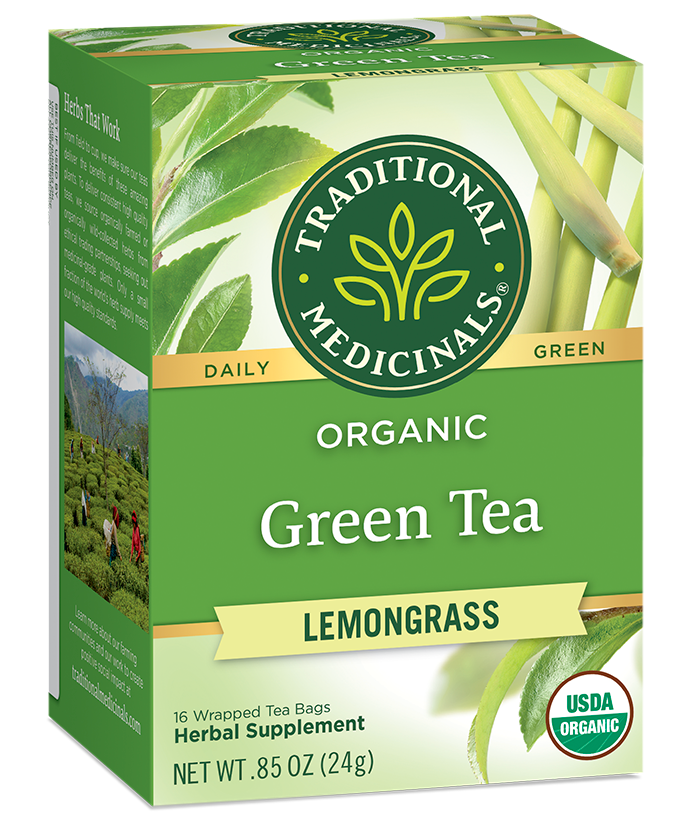 Traditional Medicinals Green Tea w/ Lemongrass (16 Bags) - Lifestyle Markets