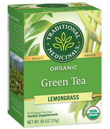 Traditional Medicinals Green Tea w/ Lemongrass (16 Bags) - Lifestyle Markets
