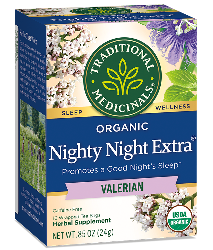 Traditional Medicinals Nighty Night Extra w/ Valerian Tea (16 Bags) - Lifestyle Markets