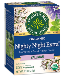 Traditional Medicinals Nighty Night Extra w/ Valerian Tea (16 Bags) - Lifestyle Markets