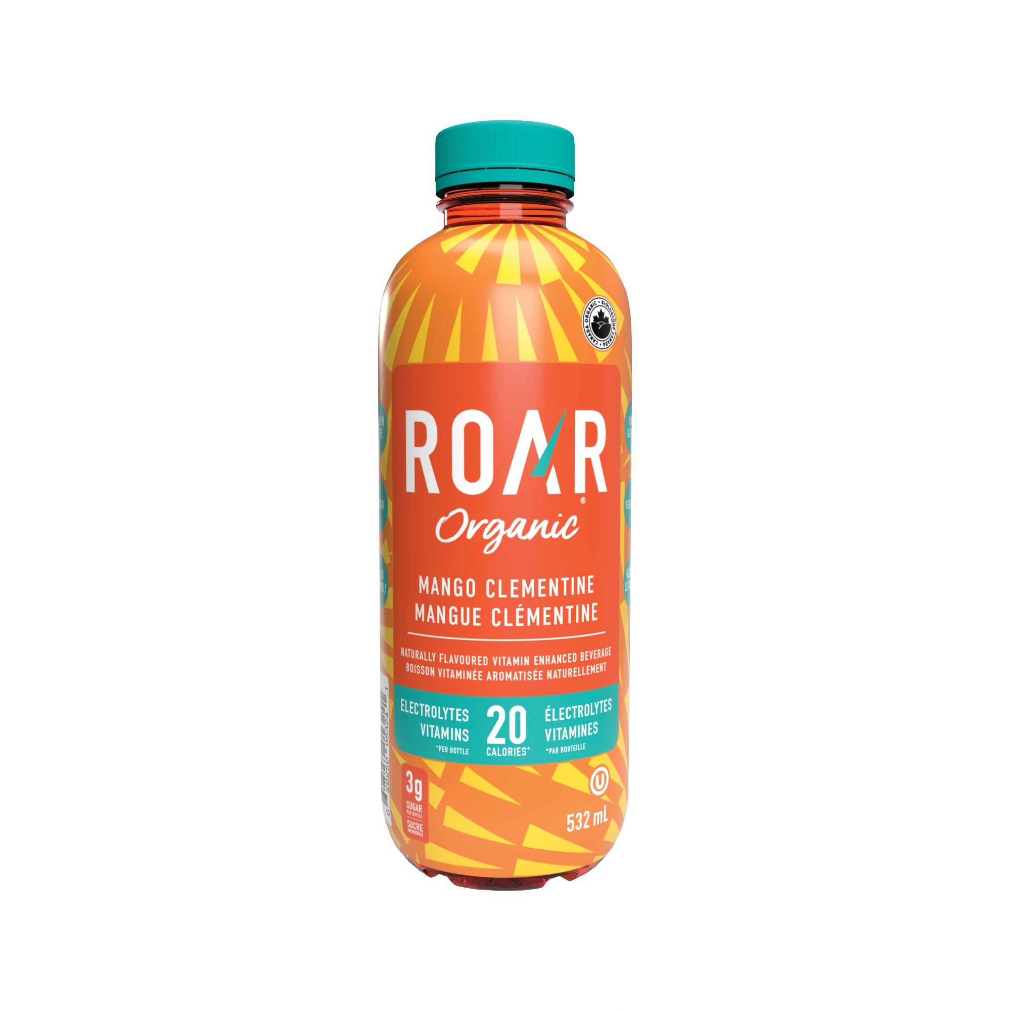 Roar Organic Hydration Drinks - Mango Clementine (532ml) - Lifestyle Markets