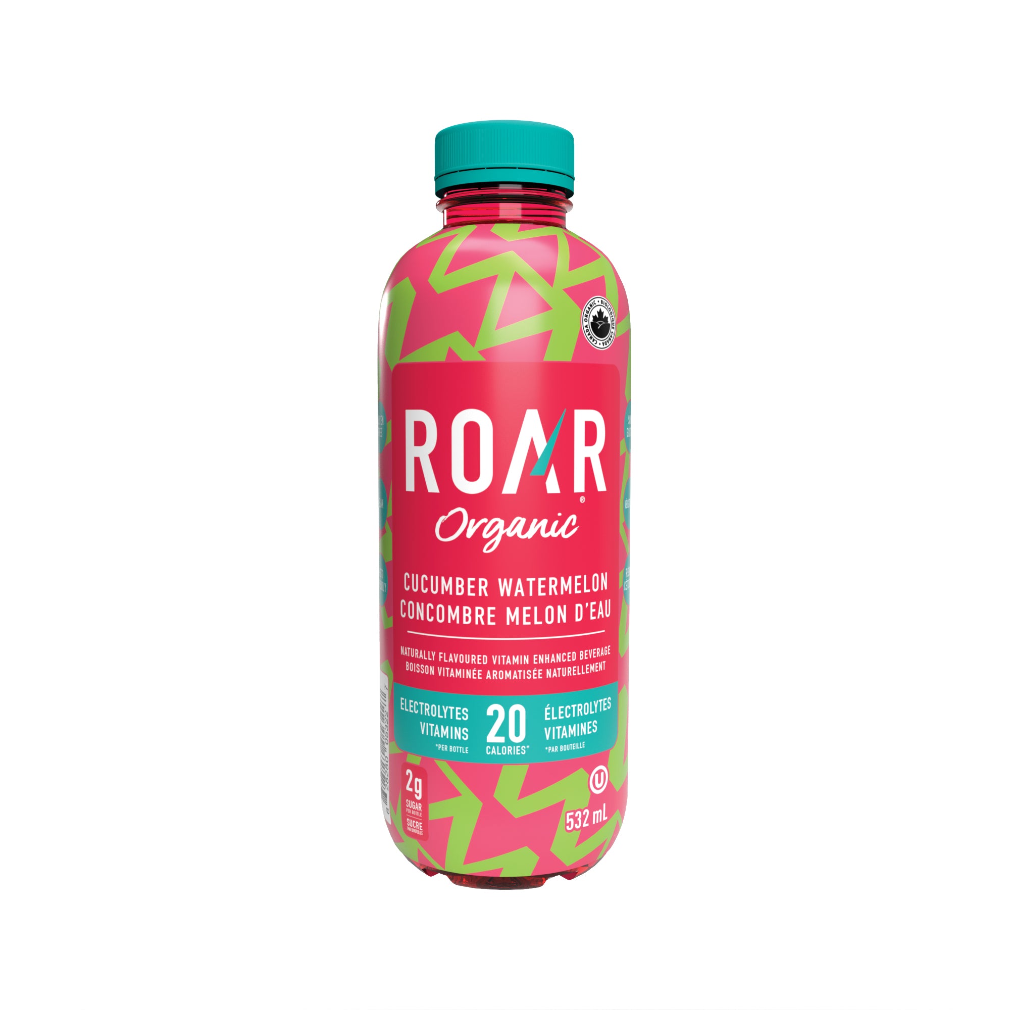 Roar Organic Hydration Drinks - Cucumber Watermelon (532ml) - Lifestyle Markets