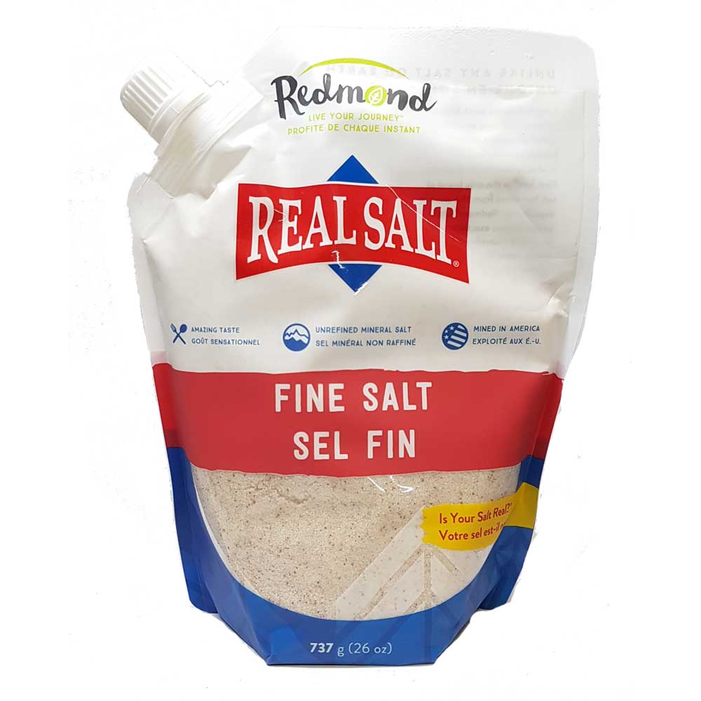 Redmond Real Salt Fine Salt (737g) - Lifestyle Markets