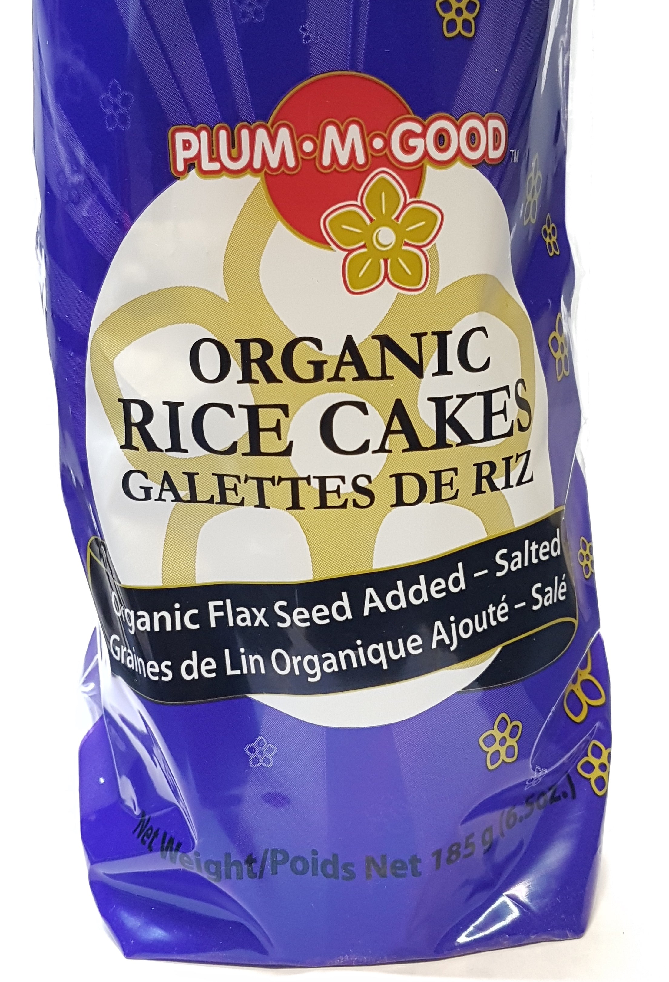 Plum M Good Organic Rice Cake w/ Flax - Salted (185g) - Lifestyle Markets