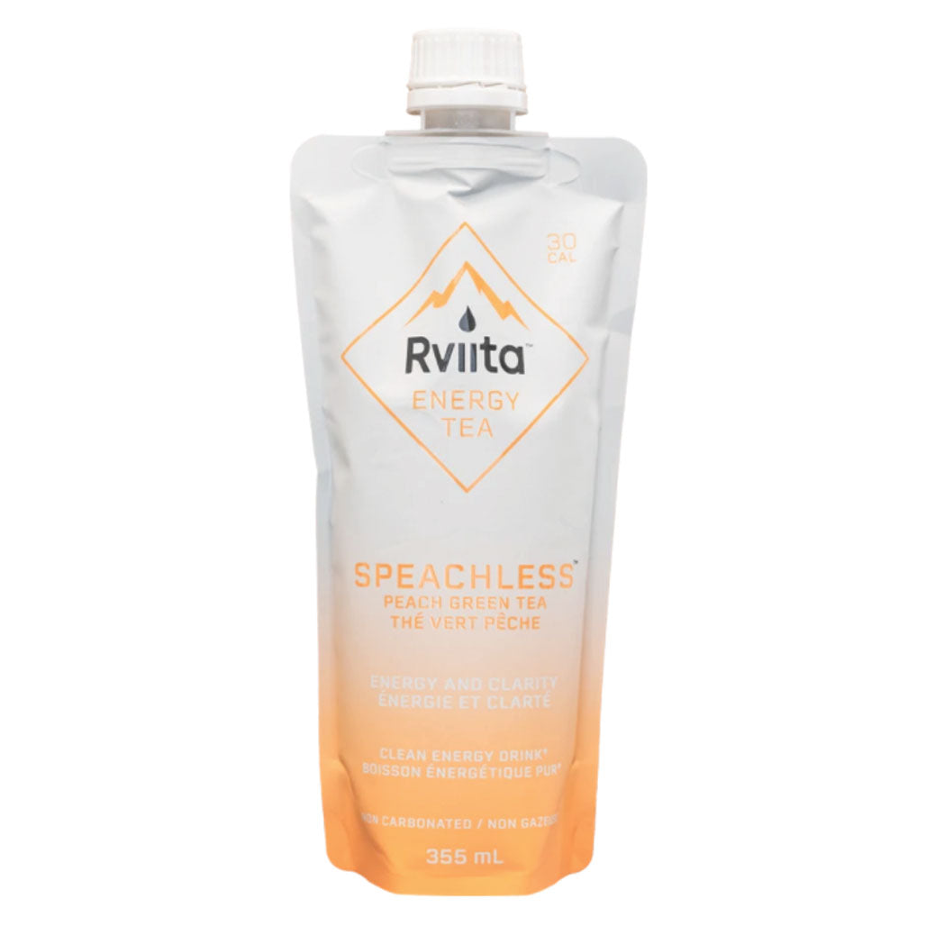 Rviita Energy Tea - Speachless Peach Green Tea (355ml) - Lifestyle Markets