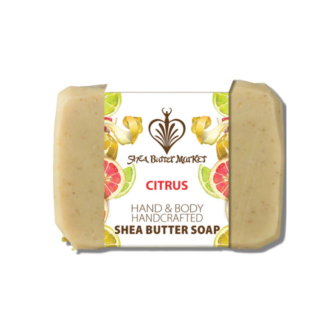 Shea Butter Market Bar Soap - Citrus (140g) - Lifestyle Markets