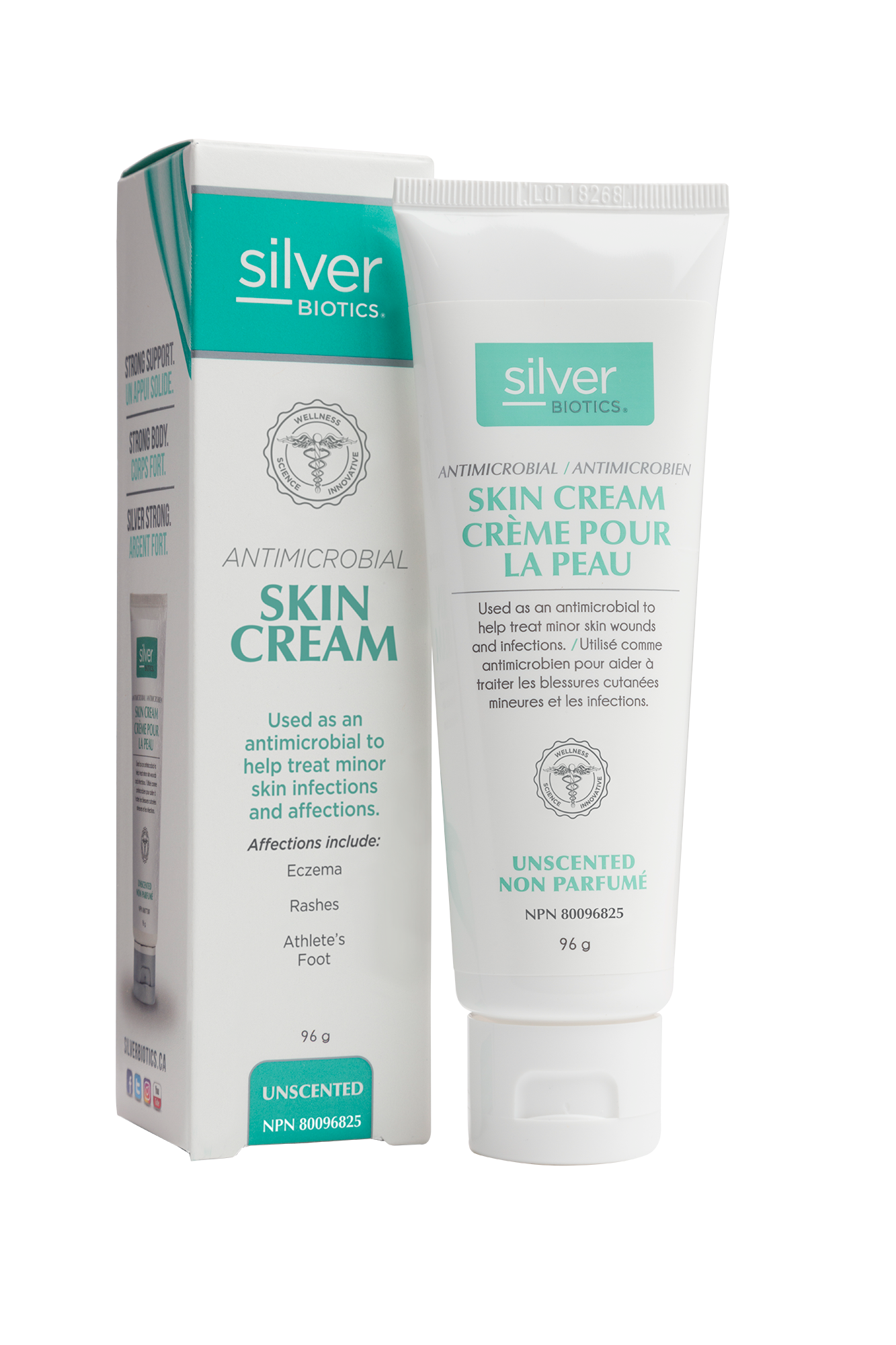 Silver Biotics Skin Cream - Unscented (96g) - Lifestyle Markets
