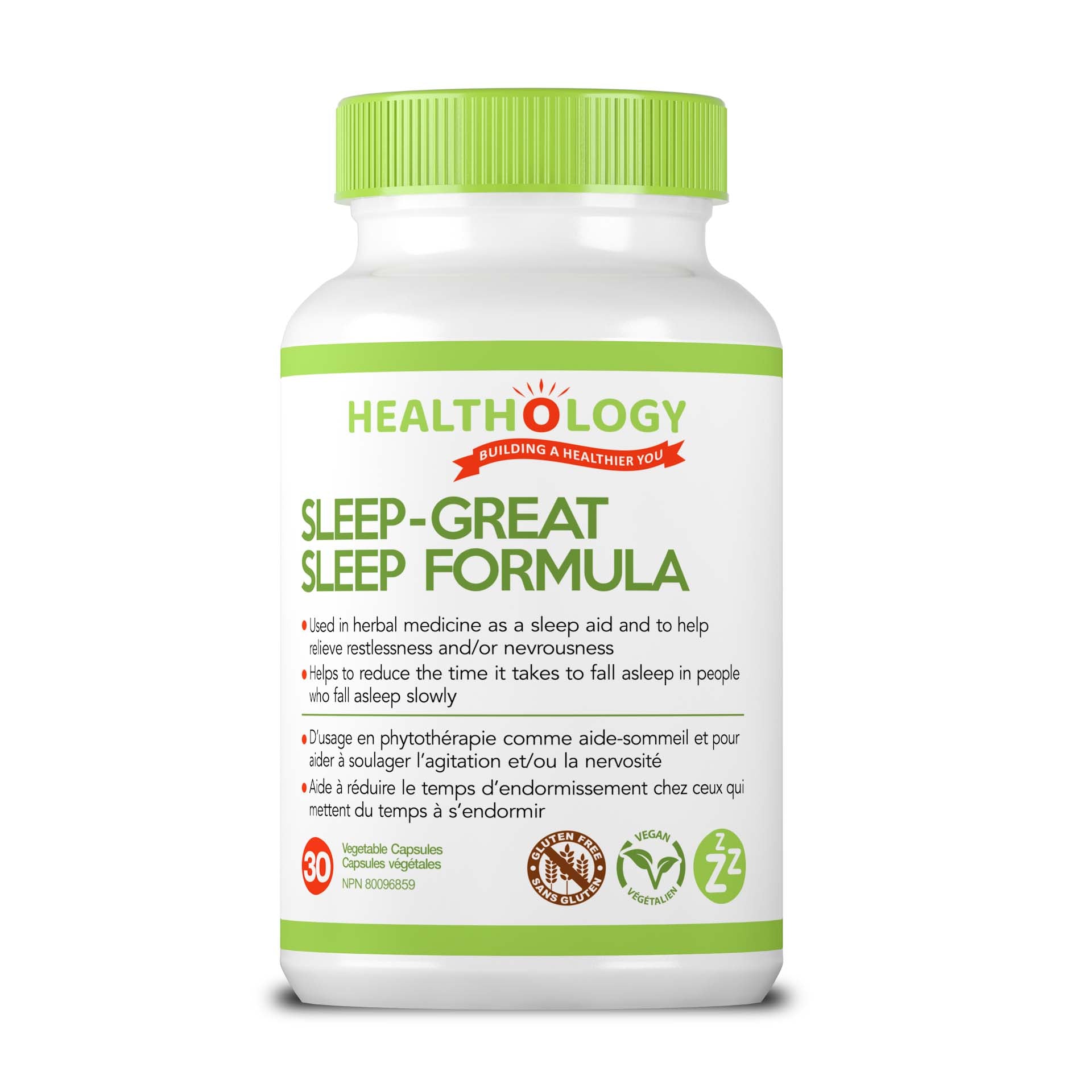Healthology Sleep-Great Formula (30 vcaps) - Lifestyle Markets