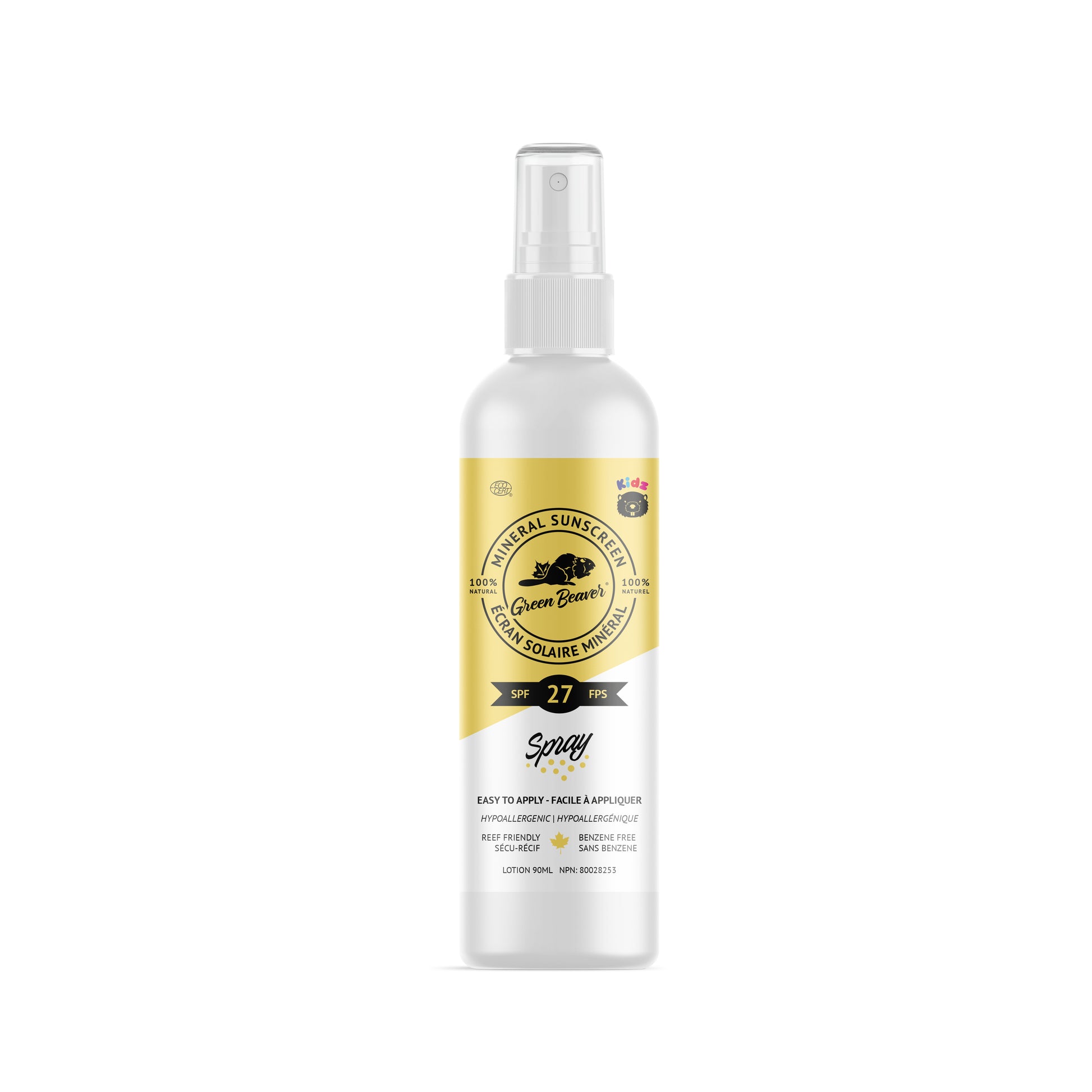 Green Beaver Mineral Sunscreen for Kids - SPF 27 (90ml) - Lifestyle Markets