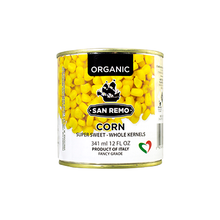 San Remo Organic Corn (341ml) - Lifestyle Markets