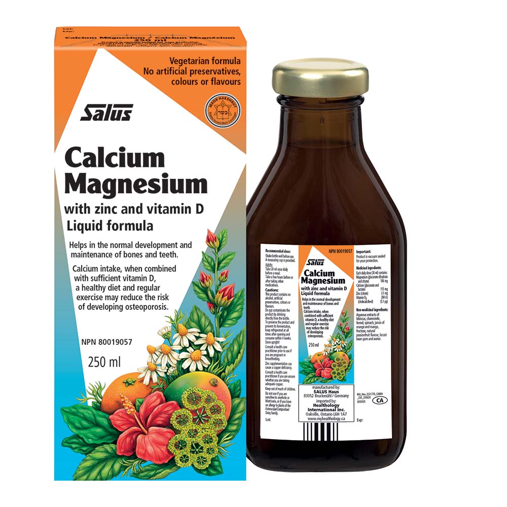 Salus Calcium & Magnesium With Zinc and Vitamin D (250ml) - Lifestyle Markets