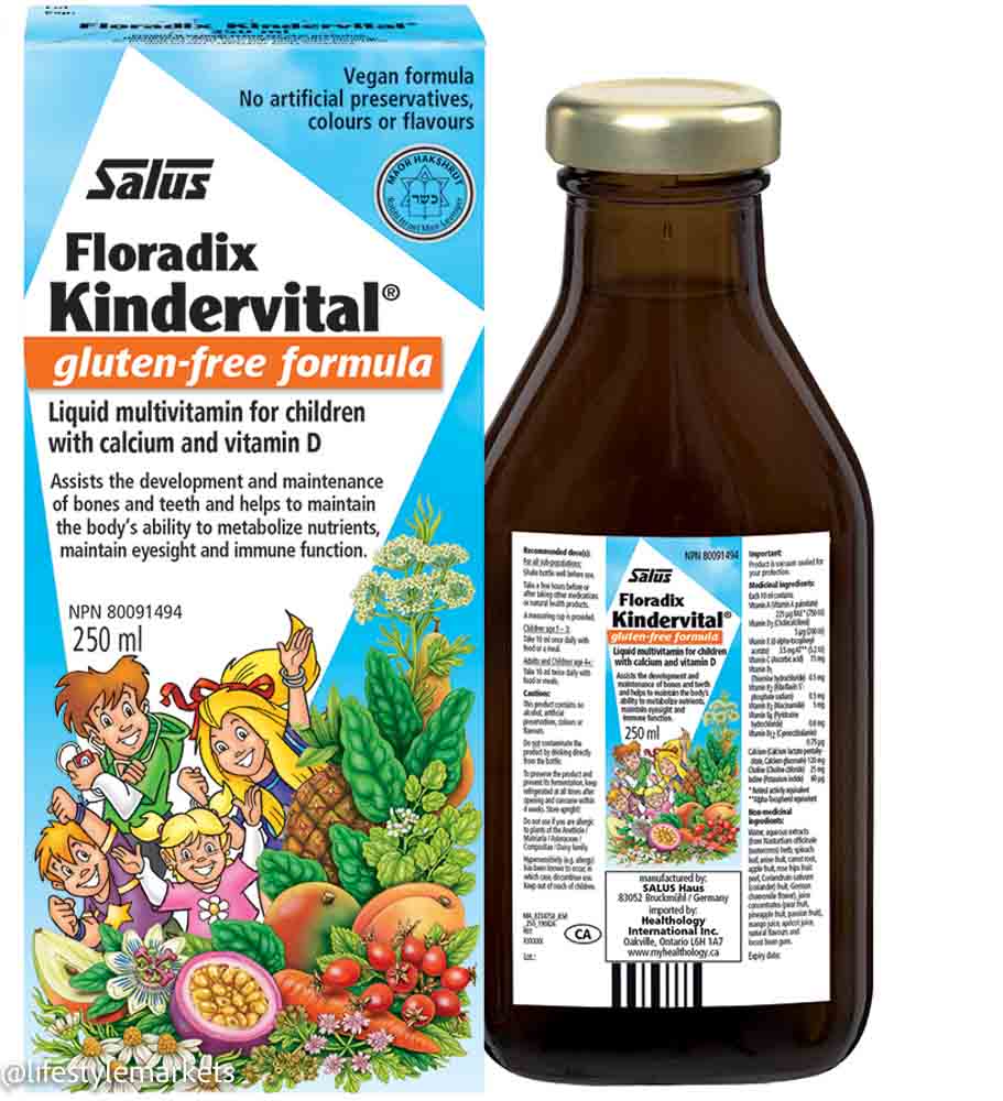 Salus Floradix Kindervital Gluten Free (250ml) - Lifestyle Markets