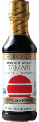 San-J Gluten-Free Lite Tamari Soy Sauce - White Label (296ml) - Lifestyle Markets