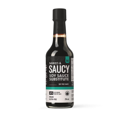 Naked & Saucy Soy Sauce Substitute 60% Less Sodium (296ml) - Lifestyle Markets