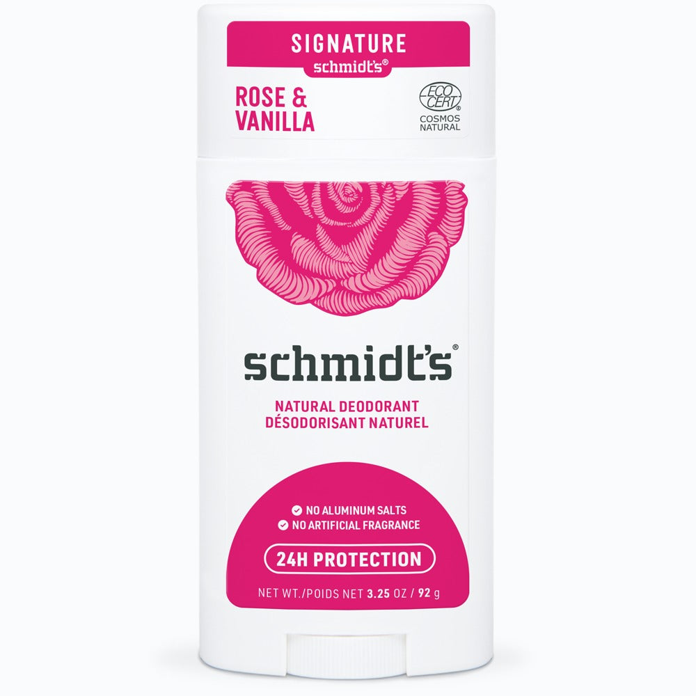 Schmidt's Natural Deodorant - Rose & Vanilla (75g) - Lifestyle Markets