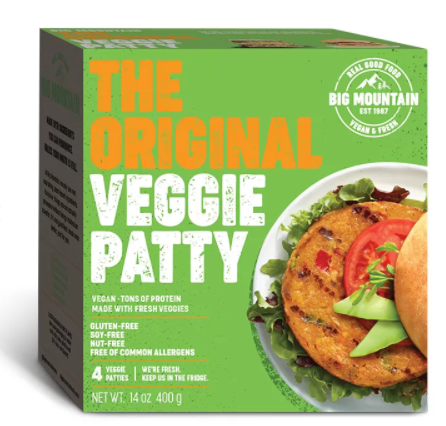 Big Mountain Foods Original Veggie Patty (360g) - Lifestyle Markets