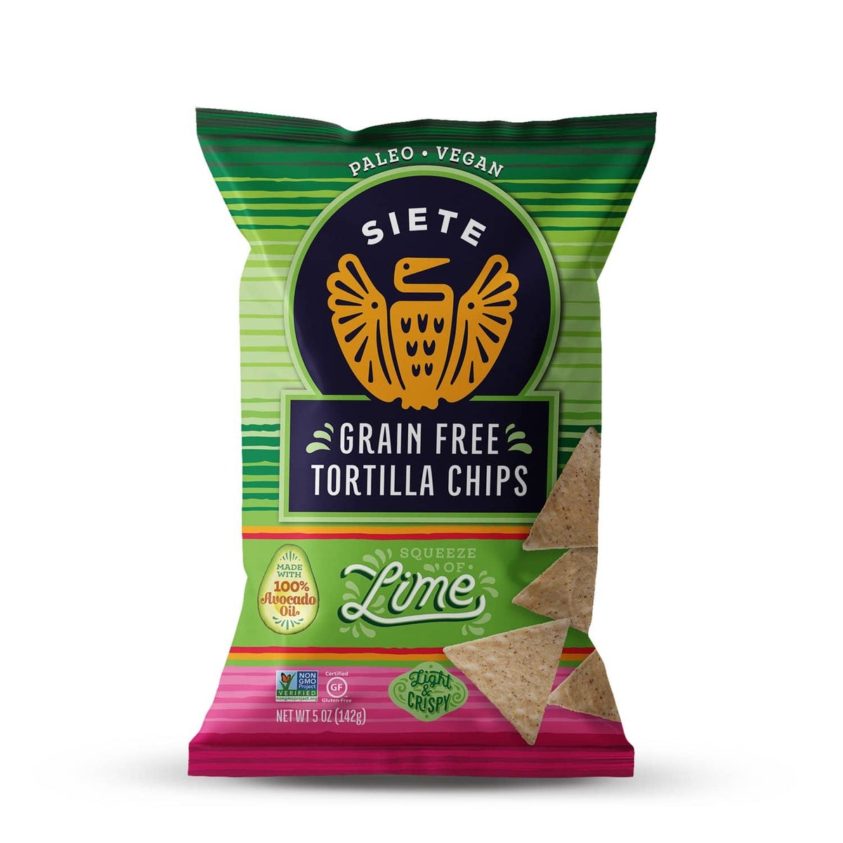 Siete Grain Free Tortilla Chips - Lime (142g) - Lifestyle Markets