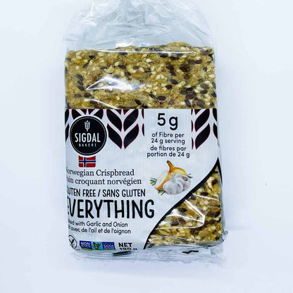 Sigdal Bakeri Gluten-Free Everything Crispbread (190g) - Lifestyle Markets