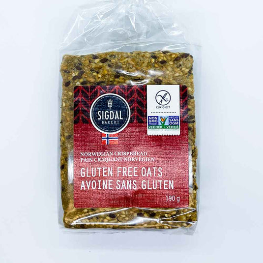 Sigdal Bakeri Norwegian Crispbread Gluten Free Oats (190g) - Lifestyle Markets