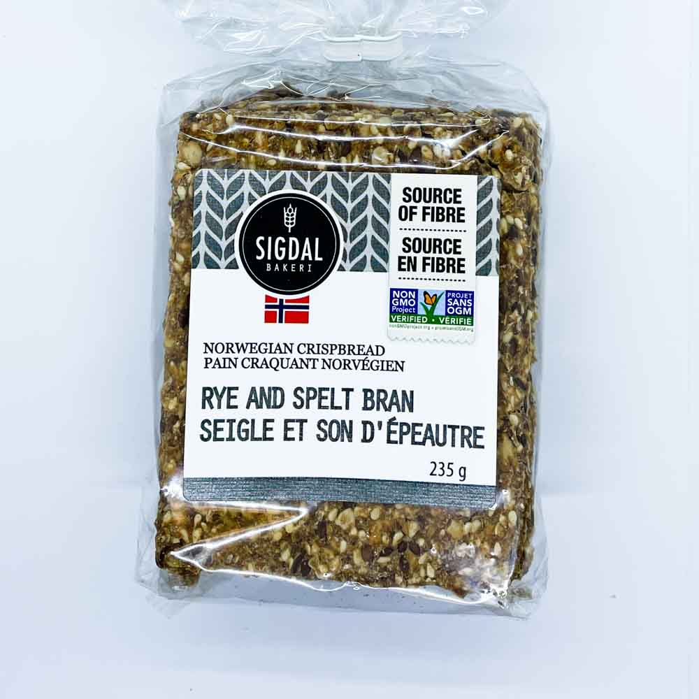 Sigdal Bakeri Rye & Spelt Bran Crispbread (235g) - Lifestyle Markets