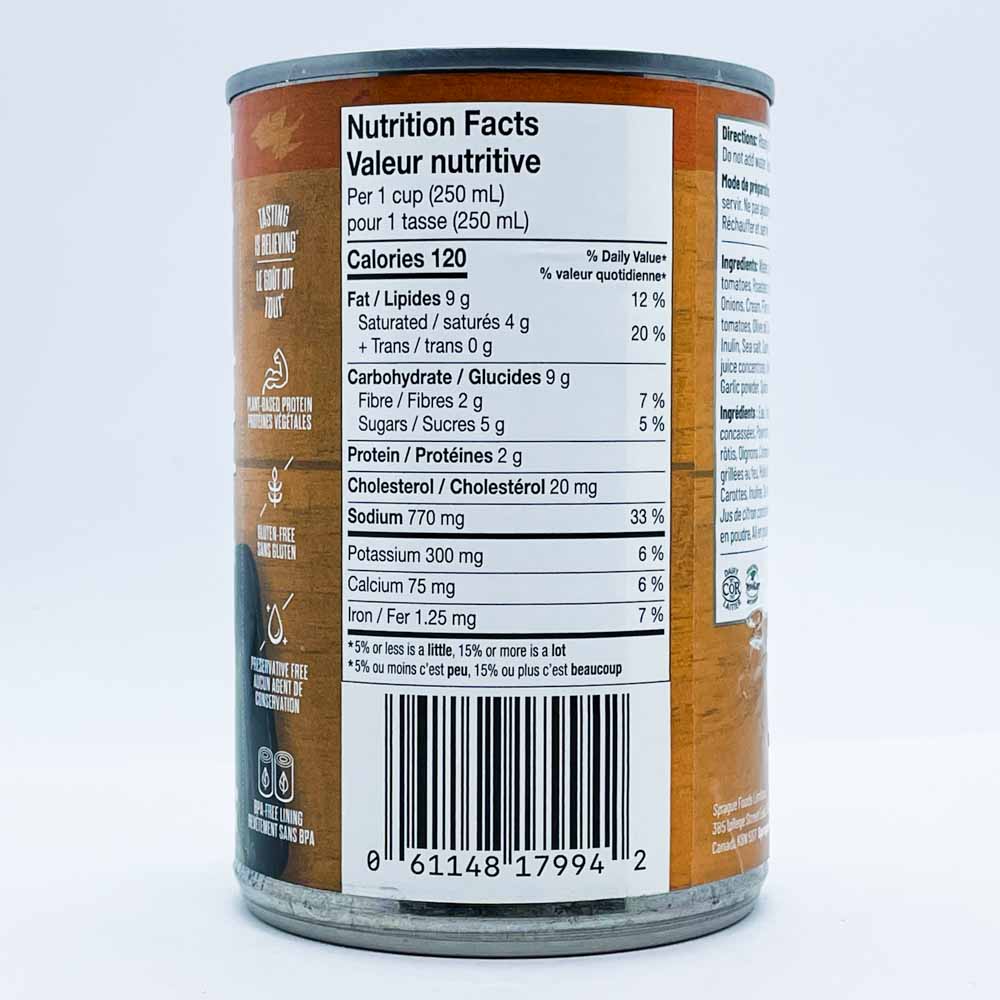 Sprague Keto-Friendly Soup - Simply Bisque (398ml) - Lifestyle Markets
