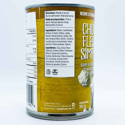 Sprague Keto-Friendly Soup - Simply Cauli (398ml) - Lifestyle Markets
