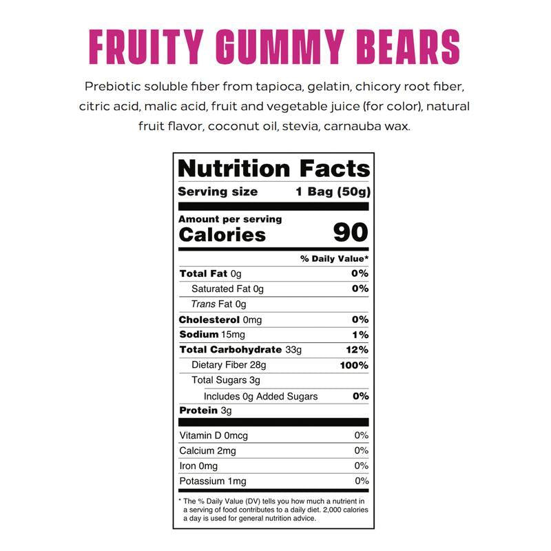 Smart Sweets Gummy Bears Fruity (50g) - Lifestyle Markets