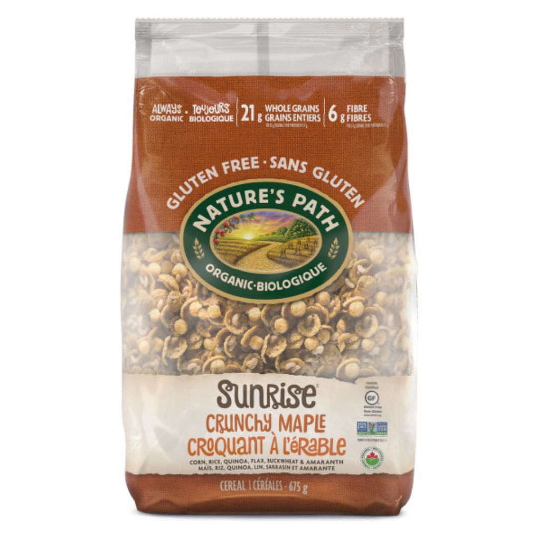 Nature's Path Organic Crunchy Sunrise Maple Cereal 675g EcoPac - Lifestyle Markets