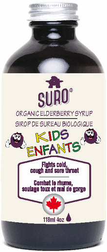 Suro Organic Elderberry Syrup Kids Formula (118ml) - Lifestyle Markets