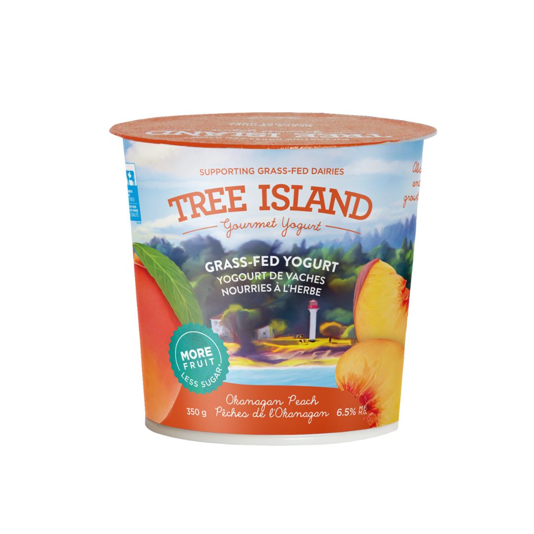 Tree Island Gourmet Yogurt - Okanagan Peach (350g) - Lifestyle Markets