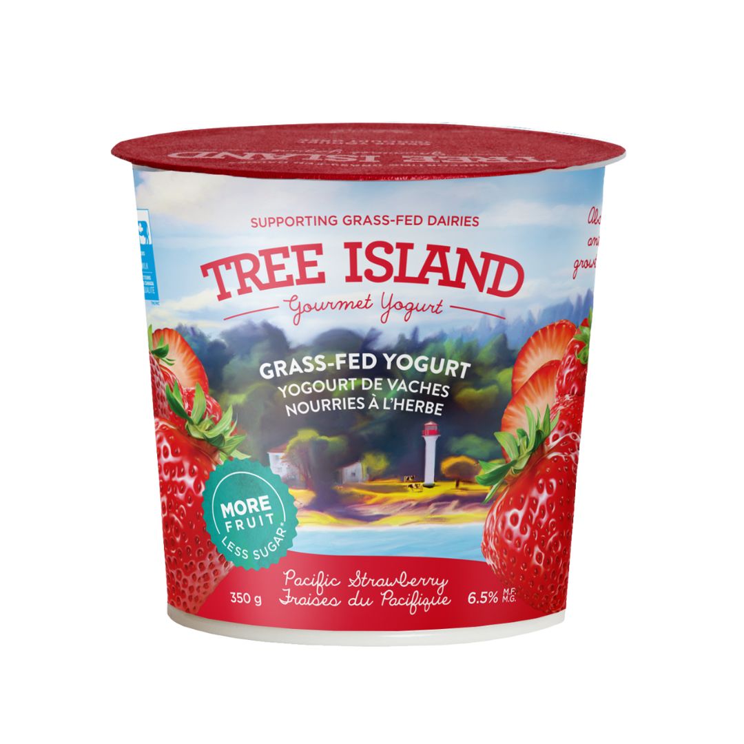 Tree Island Gourmet Yogurt - Pacific Strawberry (350g) - Lifestyle Markets