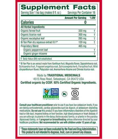 Traditional Medicinals Breathe Easy Tea (16 Bags) - Lifestyle Markets