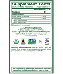 Traditional Medicinals Hawthorn & Hibiscus Tea (16 Bags) - Lifestyle Markets