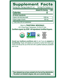 Traditional Medicinals Tulsi & Ginger Tea (16 Bags) - Lifestyle Markets