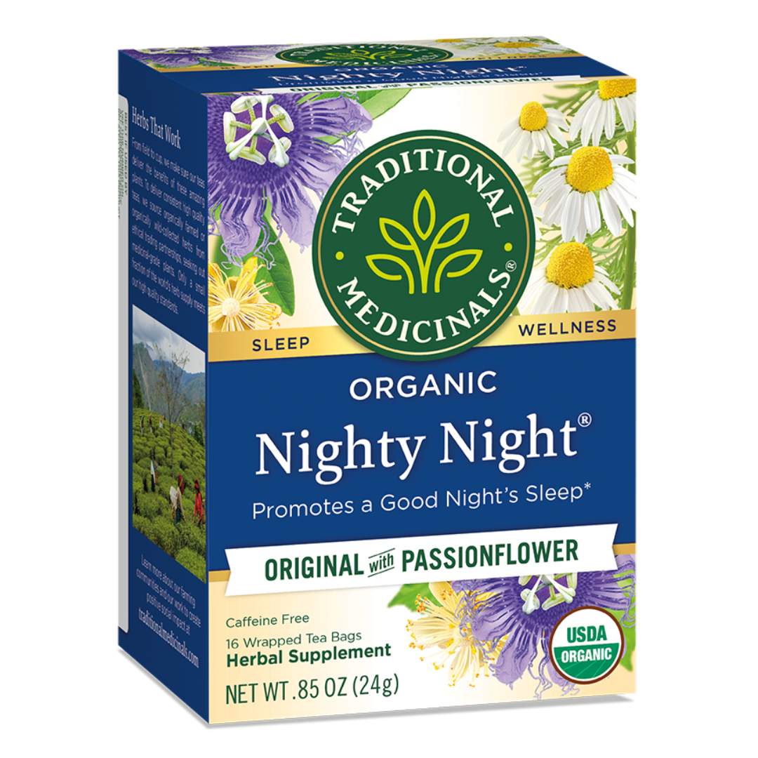 Traditional Medicinals Nighty Night w/ Passionflower Tea (16 Bags) - Lifestyle Markets