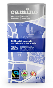 Camino Milk Chocolate with Sea Salt (100g) - Lifestyle Markets