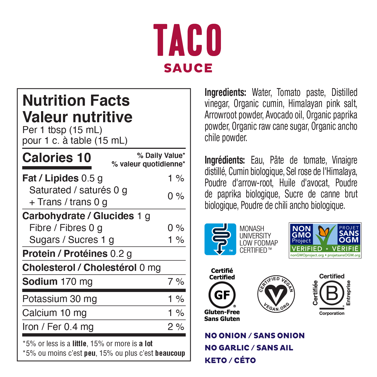 Fody Foods Sauce - Taco (236ml) - Lifestyle Markets