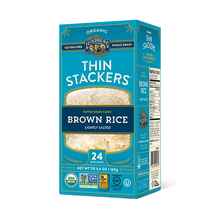 Lundberg Organic Brown Rice Thin Stackers - Lightly Salted (24 Count) - Lifestyle Markets