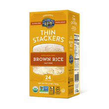 Lundberg Organic Brown Rice Thin Stackers - Salt-Free (24 Count) - Lifestyle Markets
