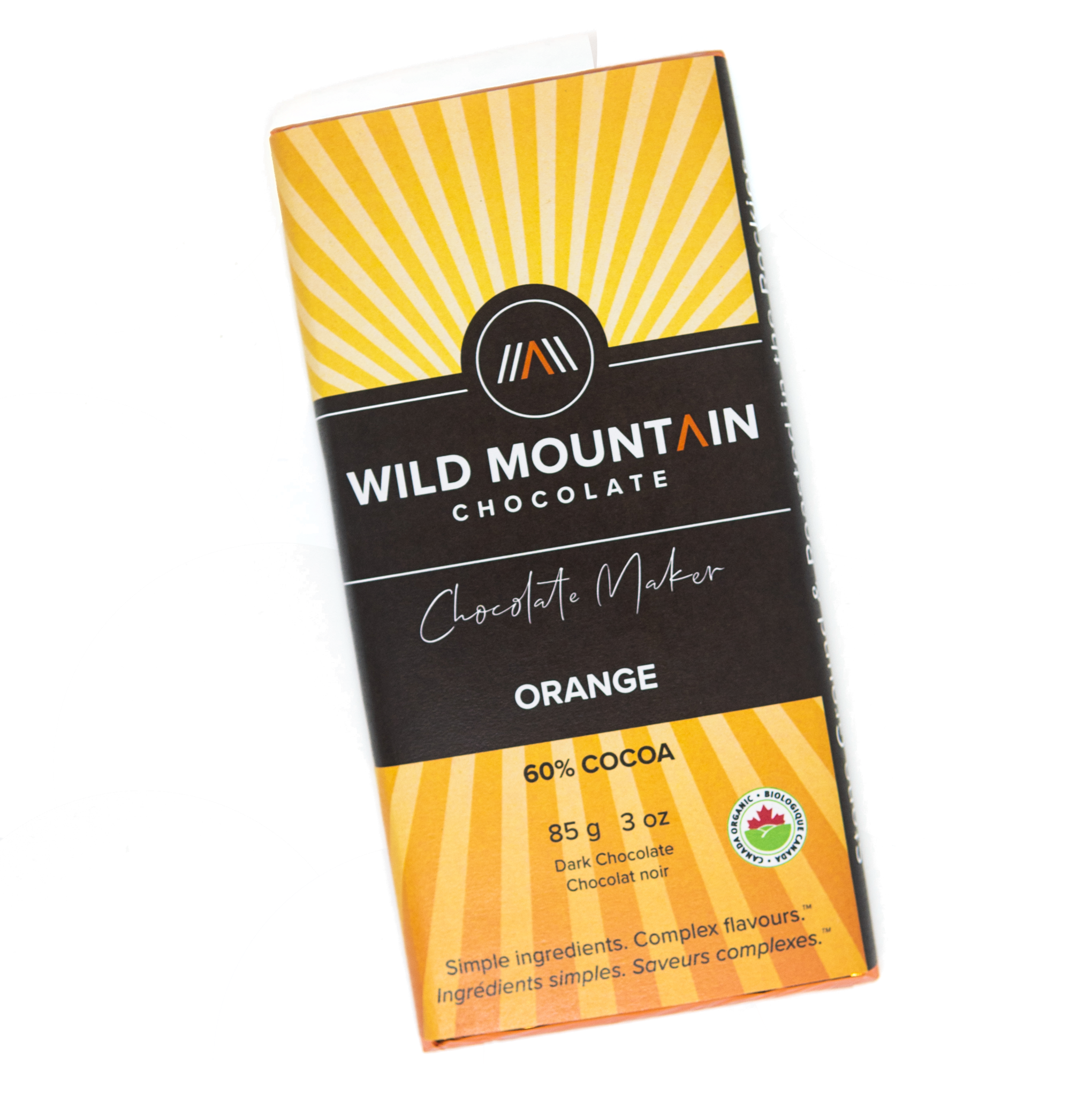 Wild Mountain Chocolate - 60% Cocoa Orange (85g) - Lifestyle Markets