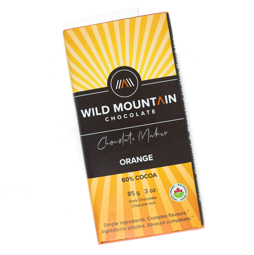 Wild Mountain Chocolate - 60% Cocoa Orange (85g) - Lifestyle Markets